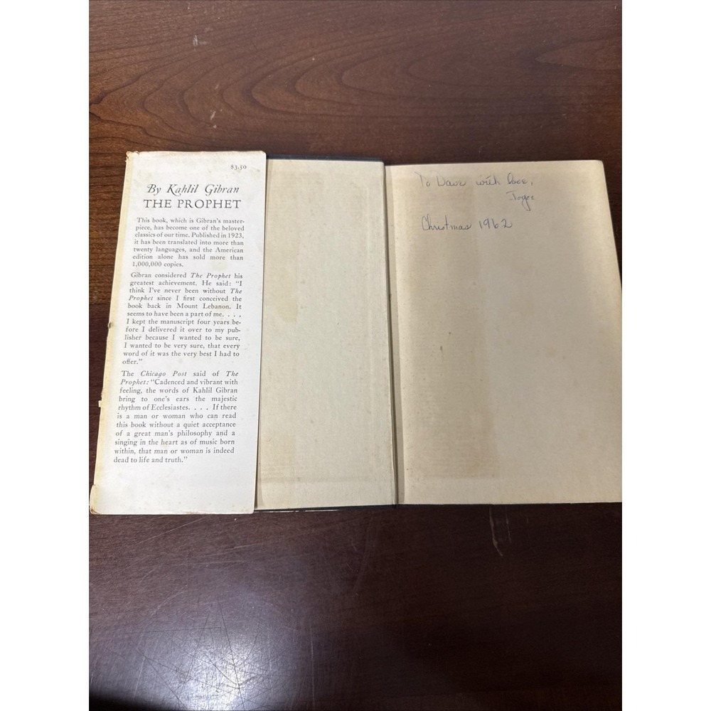 The Prophet-Kahlil Gibran-66th Printing-1962 - Picture 5 of 12
